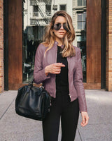 Wish Leather PU Suit Jacket