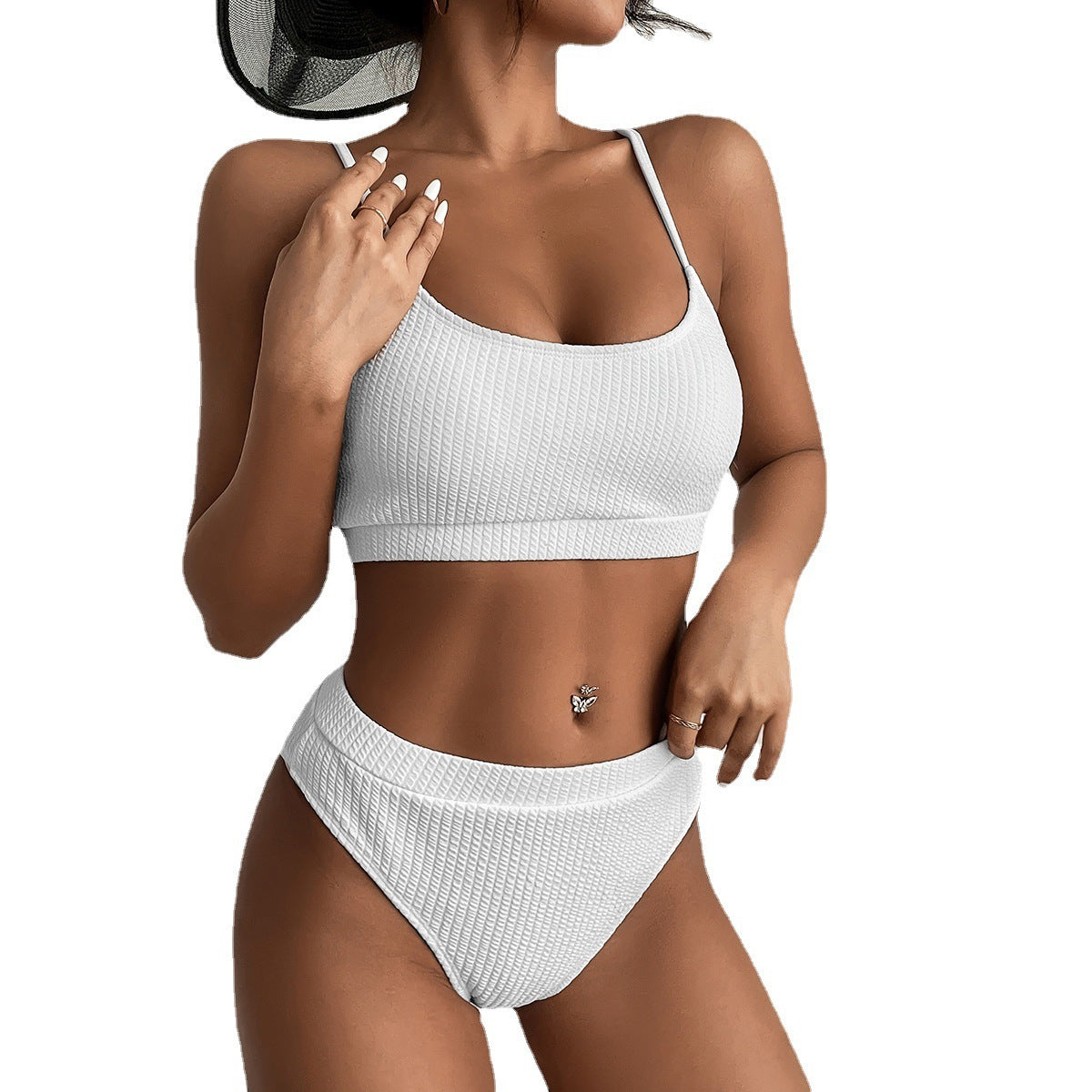 Biquini Ribbed Bathing Swimwear