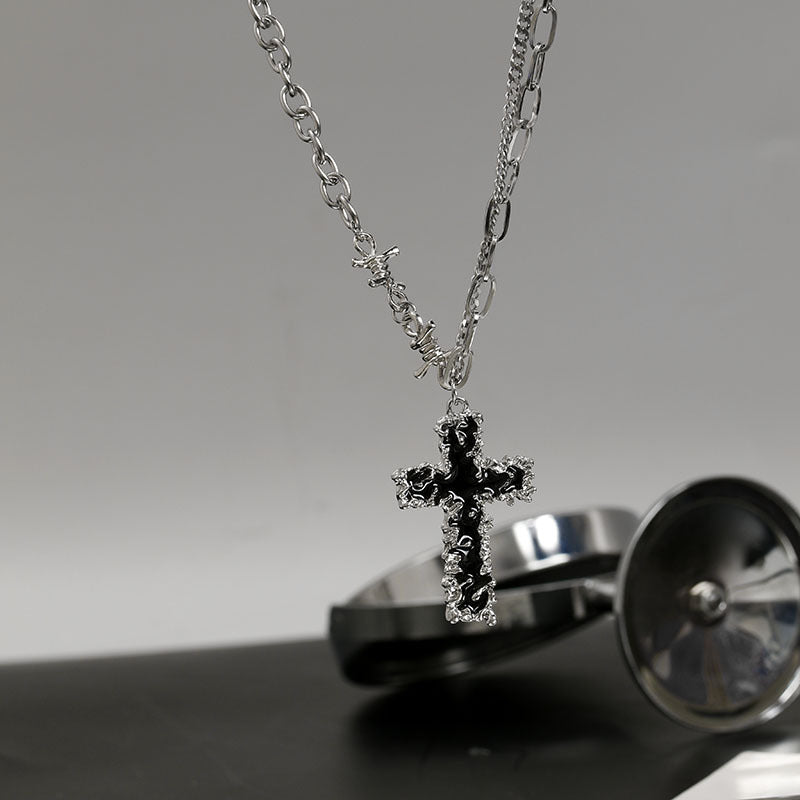 Vintage Cross Pendant Necklace