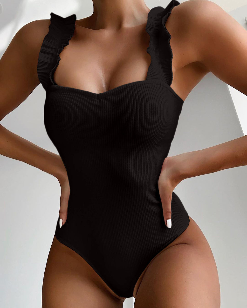 Monokini Solid Bathing Swimwear