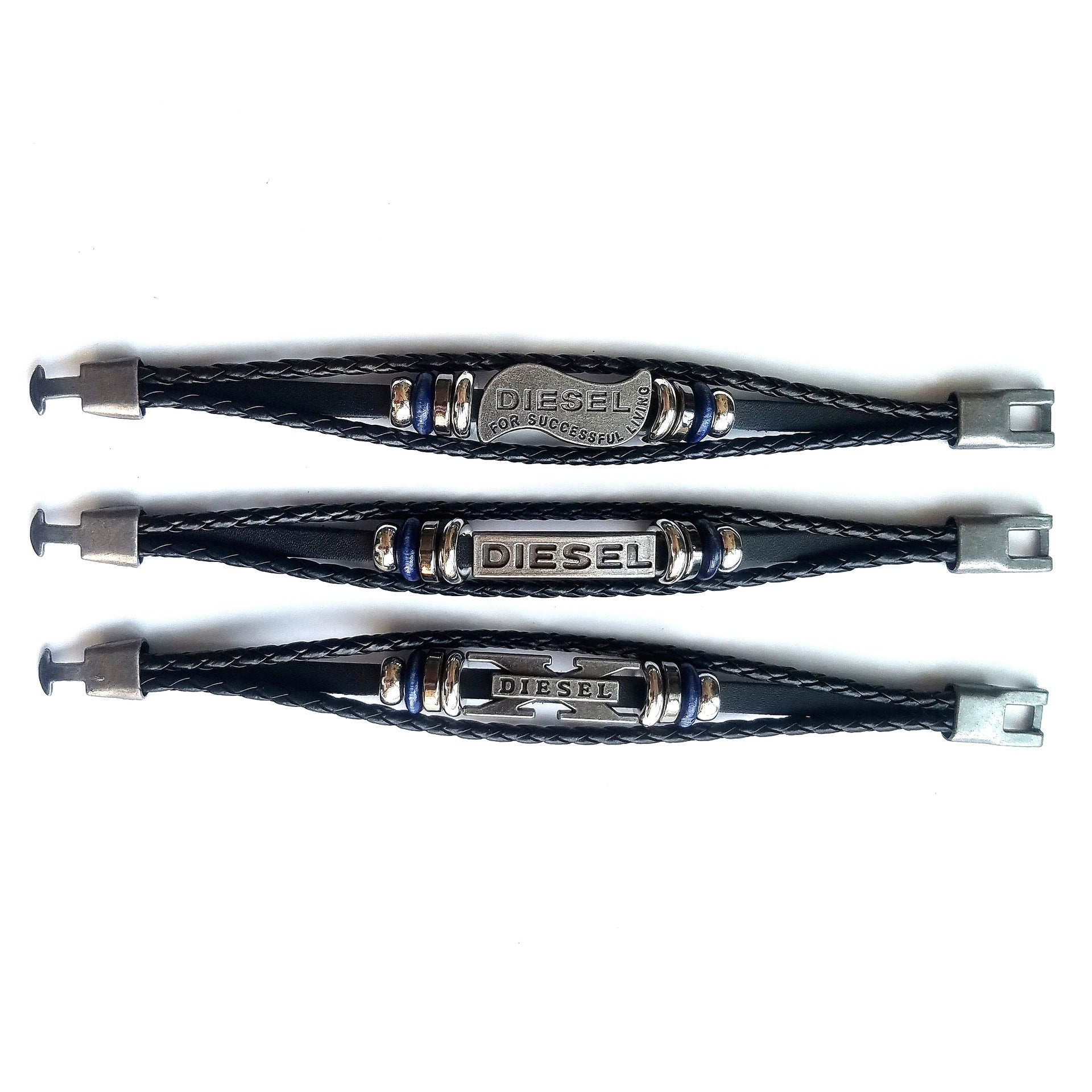 Leather Beaded Braided Rope Bracelet