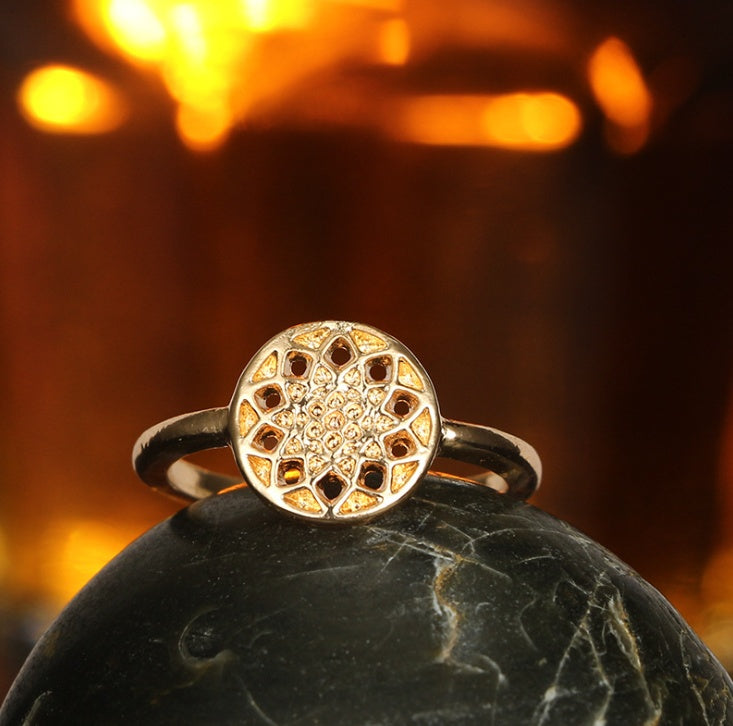 9PCS Midi Moon Feather Crown Dreamcatcher Knuckle Ring