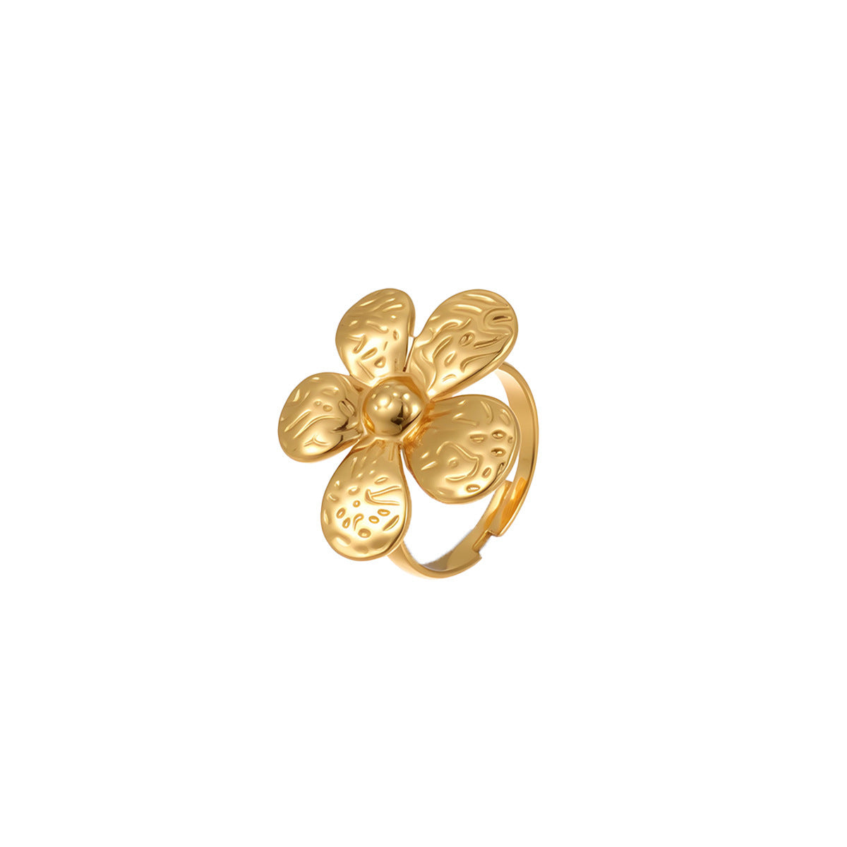 Flower Ocean Ring Open Design Ring