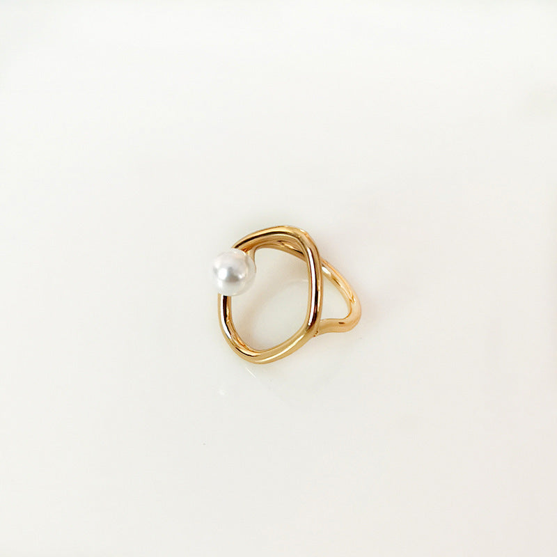 Dainty Faux Pearl Ring