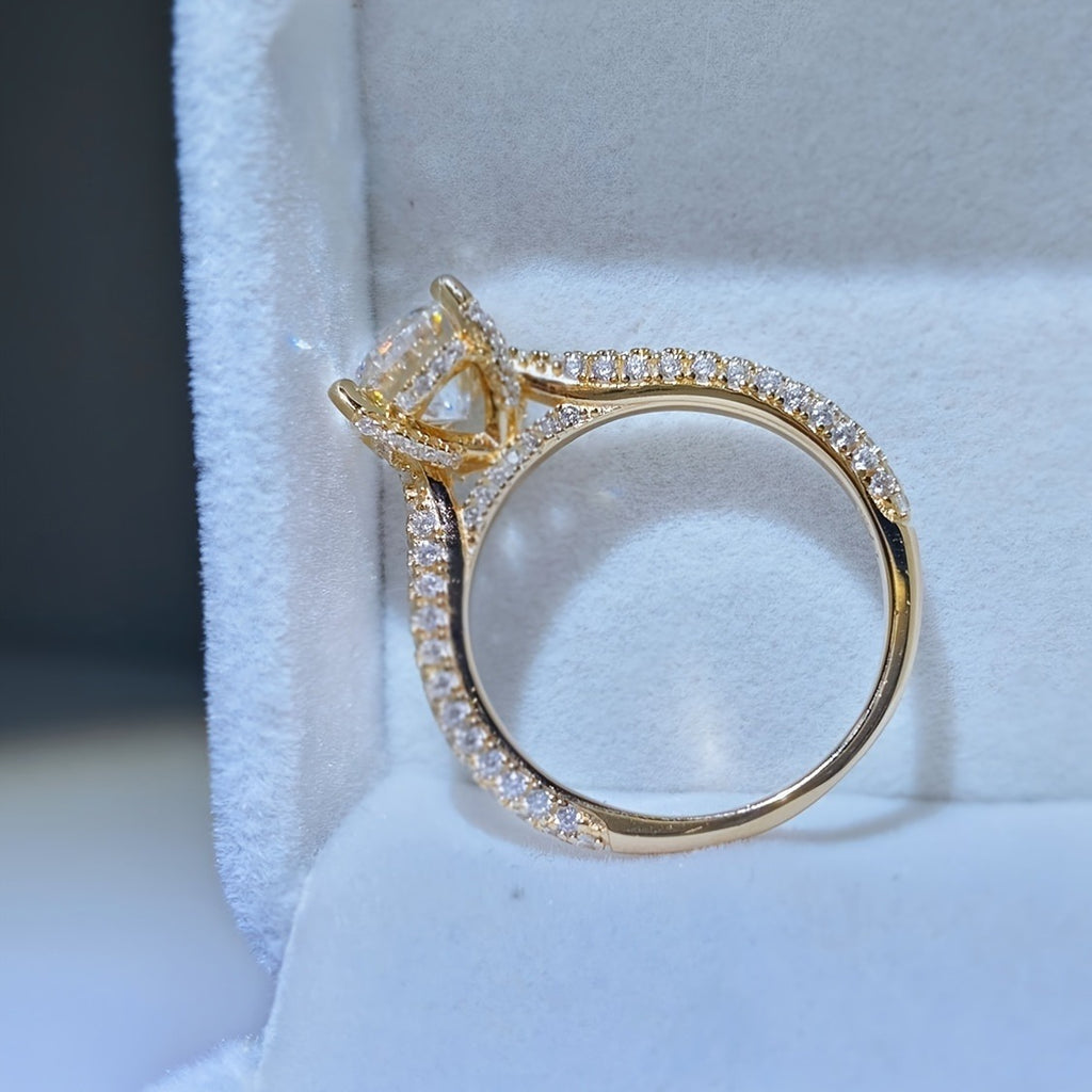 Moissanite Diamond Ring