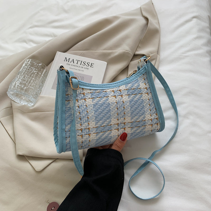 Oil Painting Underarm Crossbody Bag