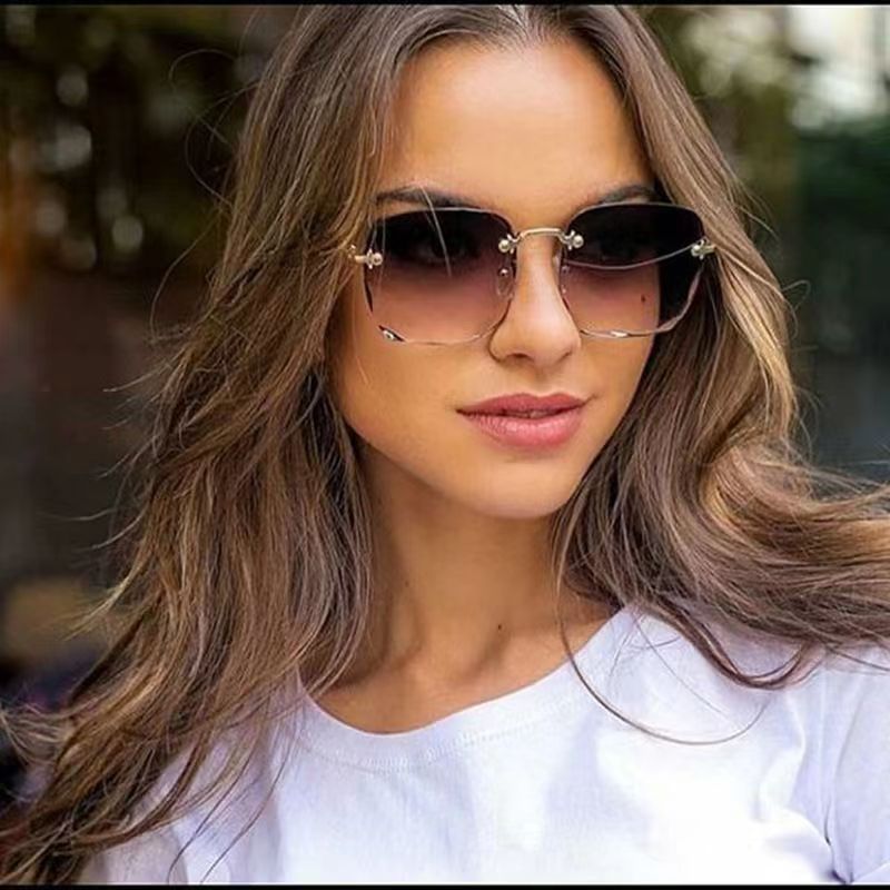 Rimless Square Sunglasses