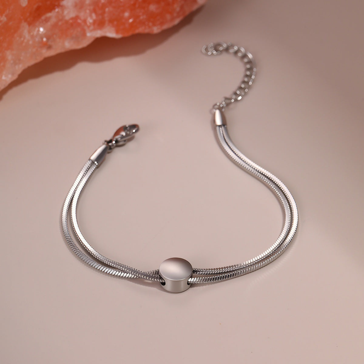 Minimally Designed Titanium Steel Bracelet