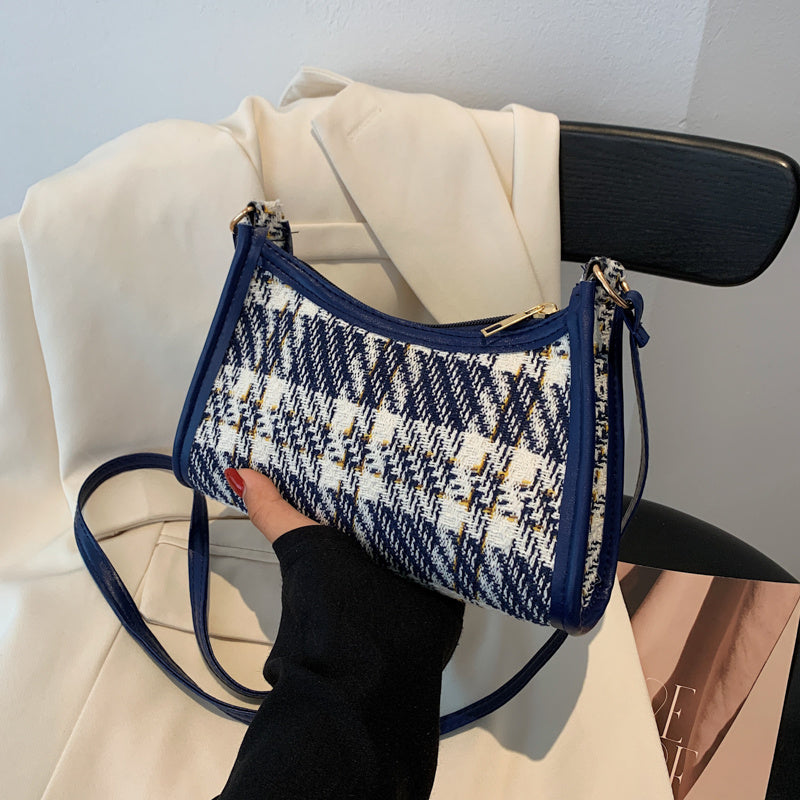 Oil Painting Underarm Crossbody Bag