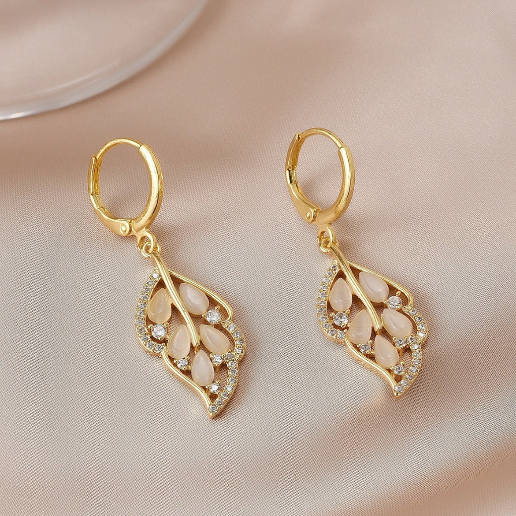 Opal Leaves Necklace