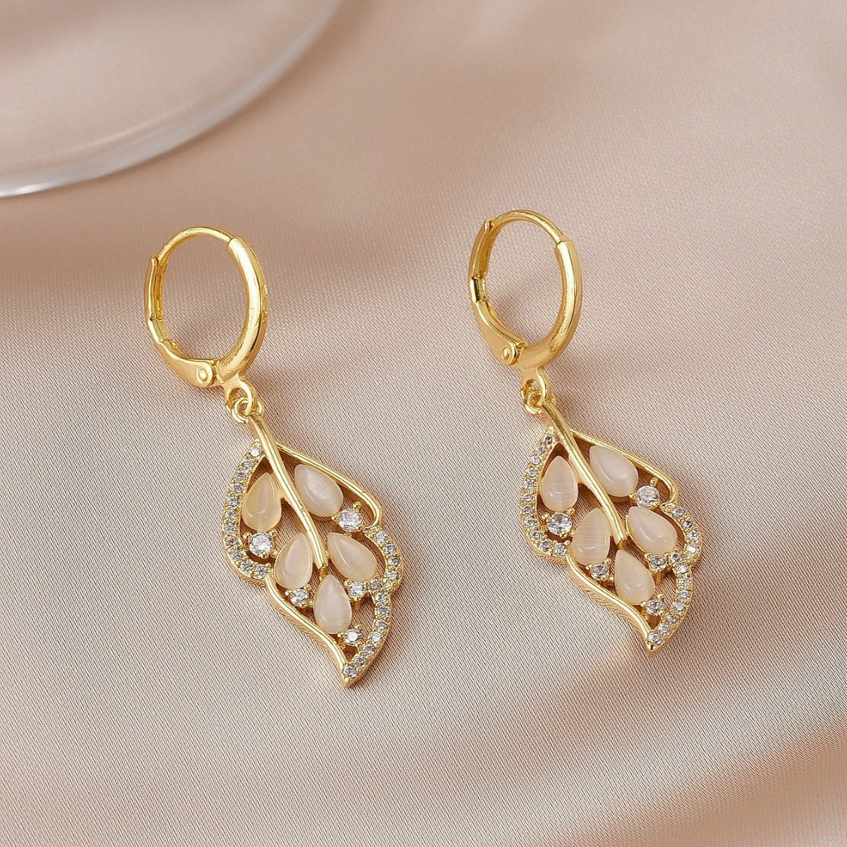 Opal Leaves Necklace