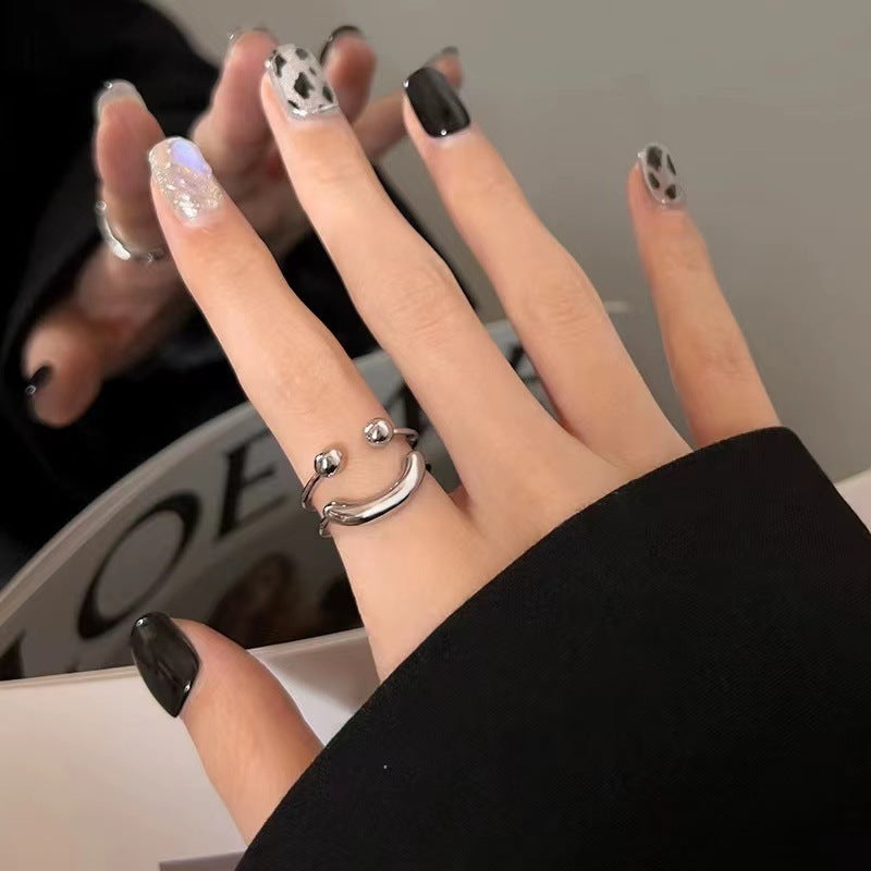 Smiley Face Open Ring