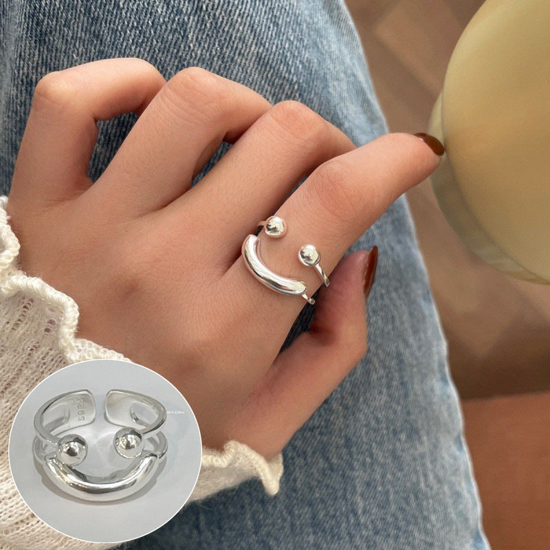 Smiley Face Open Ring