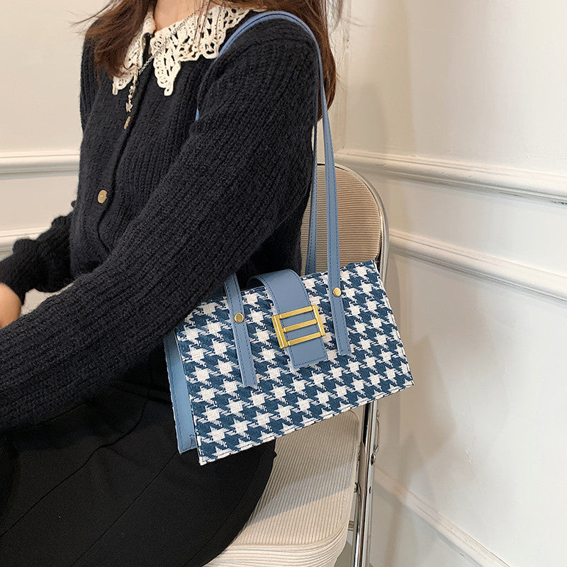 Contrast Single Shoulder Handbag