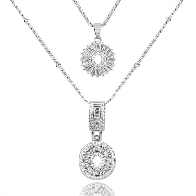 26 Letters Copper-plated Gold Diamond Necklace