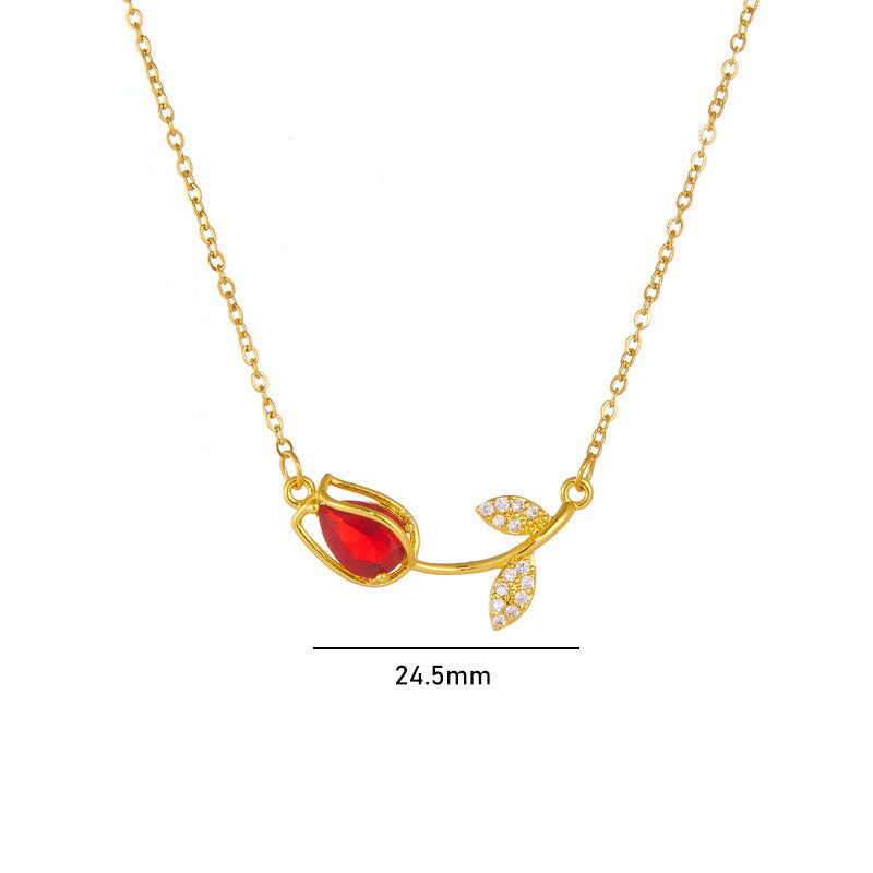 Tulip Flower Necklace