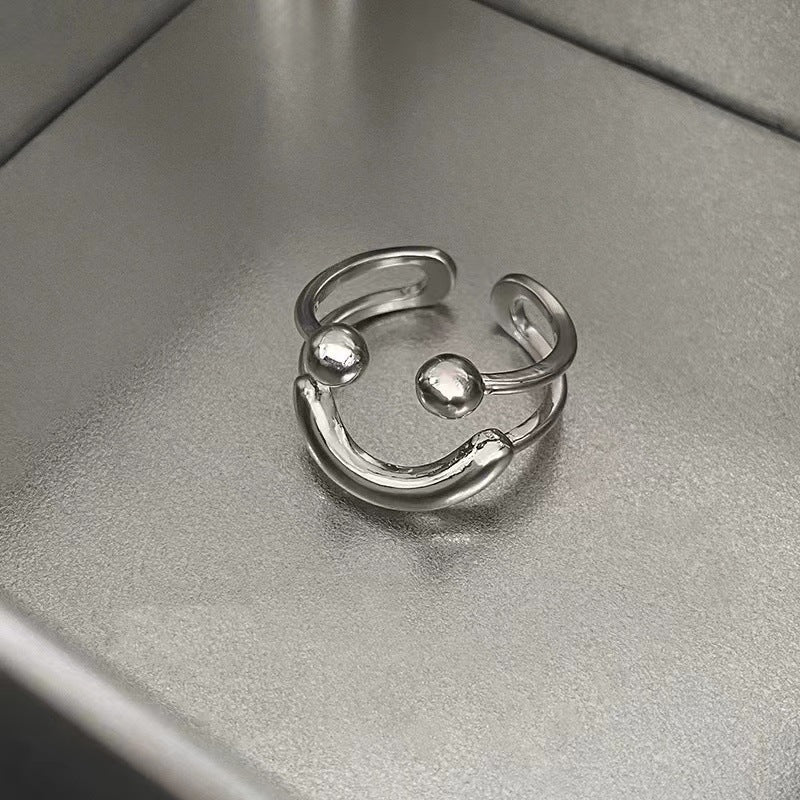 Smiley Face Open Ring